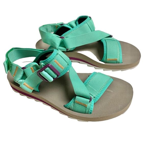 New Merrell Adjustable Buckle Sandals Alpine Strap Mint 10 - Picture 2 of 4